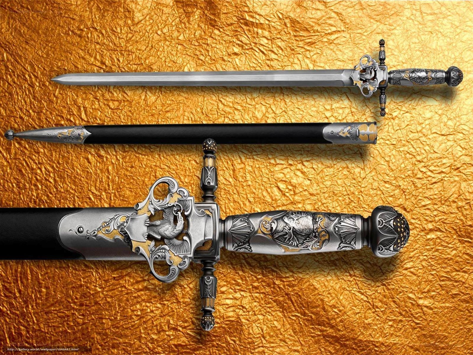 ornate fantasy sword set