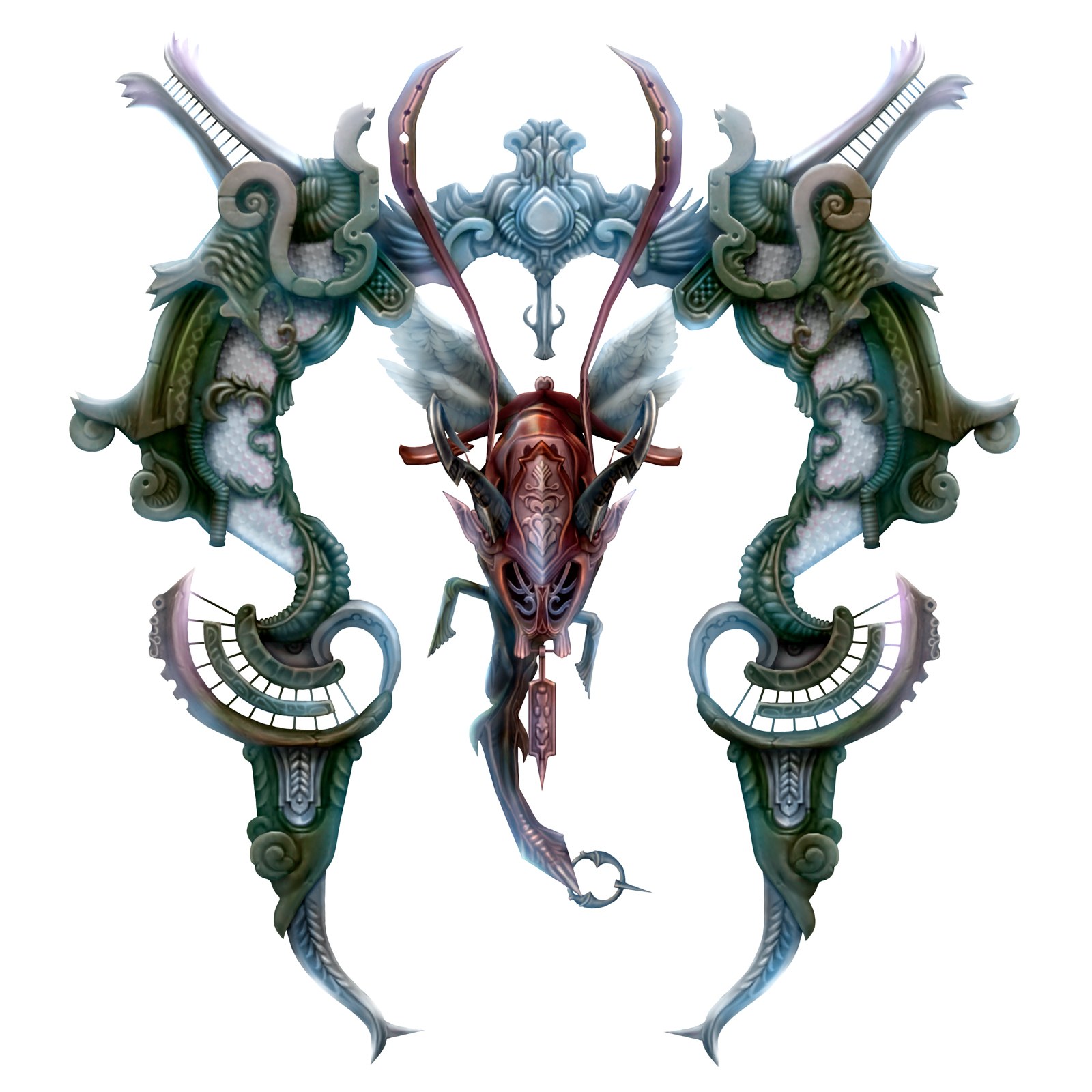 ornate fantasy weapon design