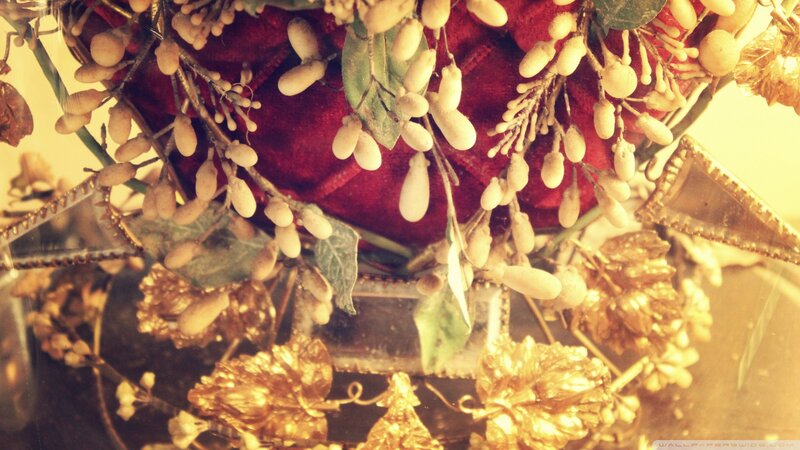 Ornate Floral Arrangement — Red