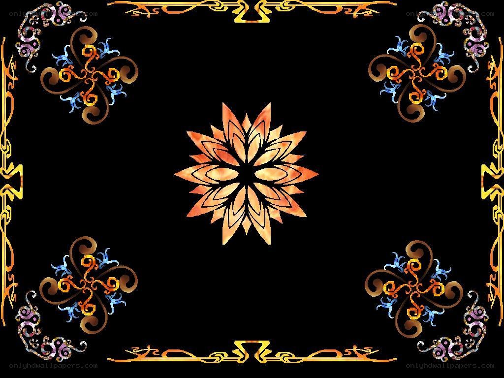 ornate floral border design