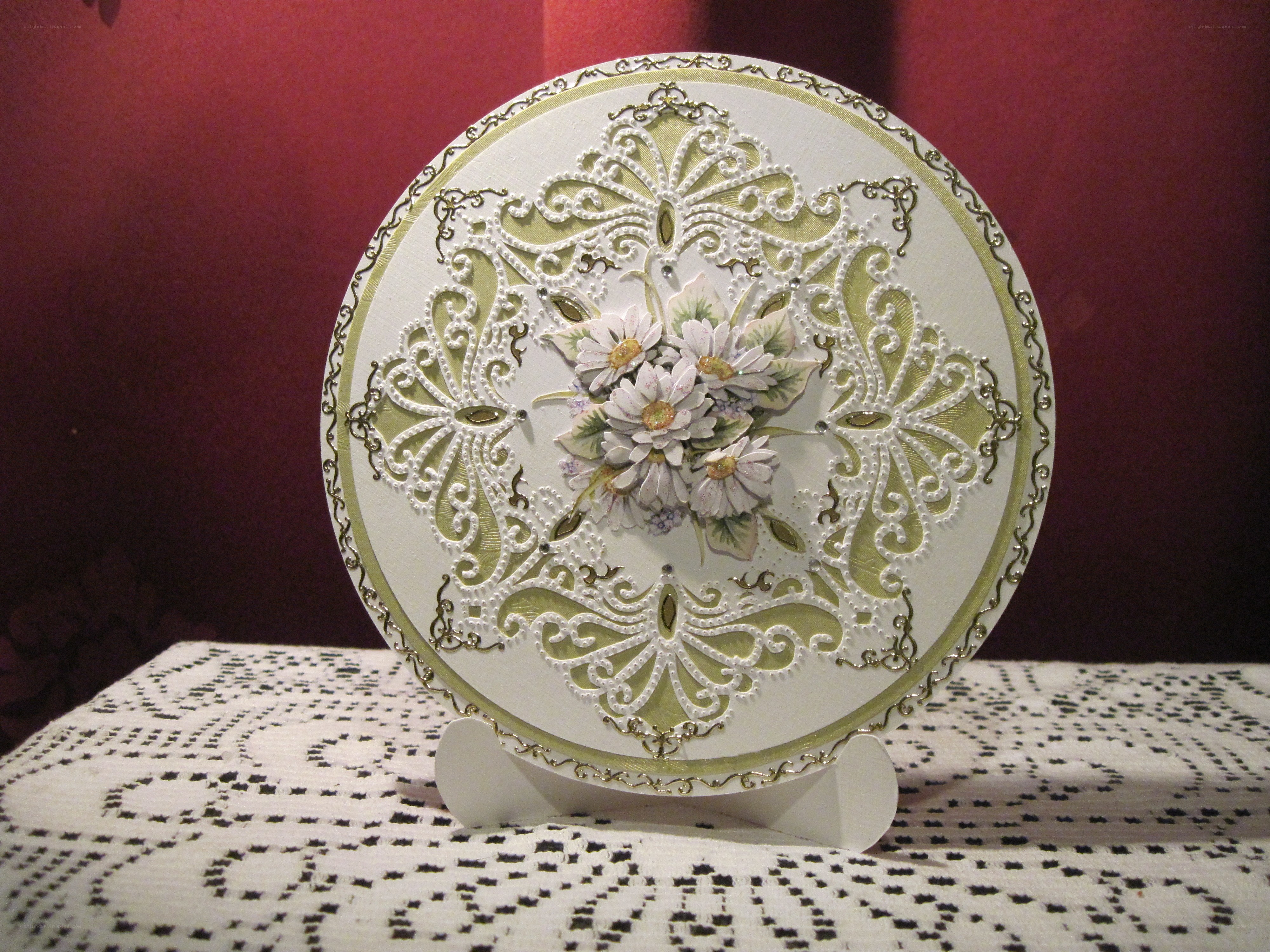 Ornate floral card design