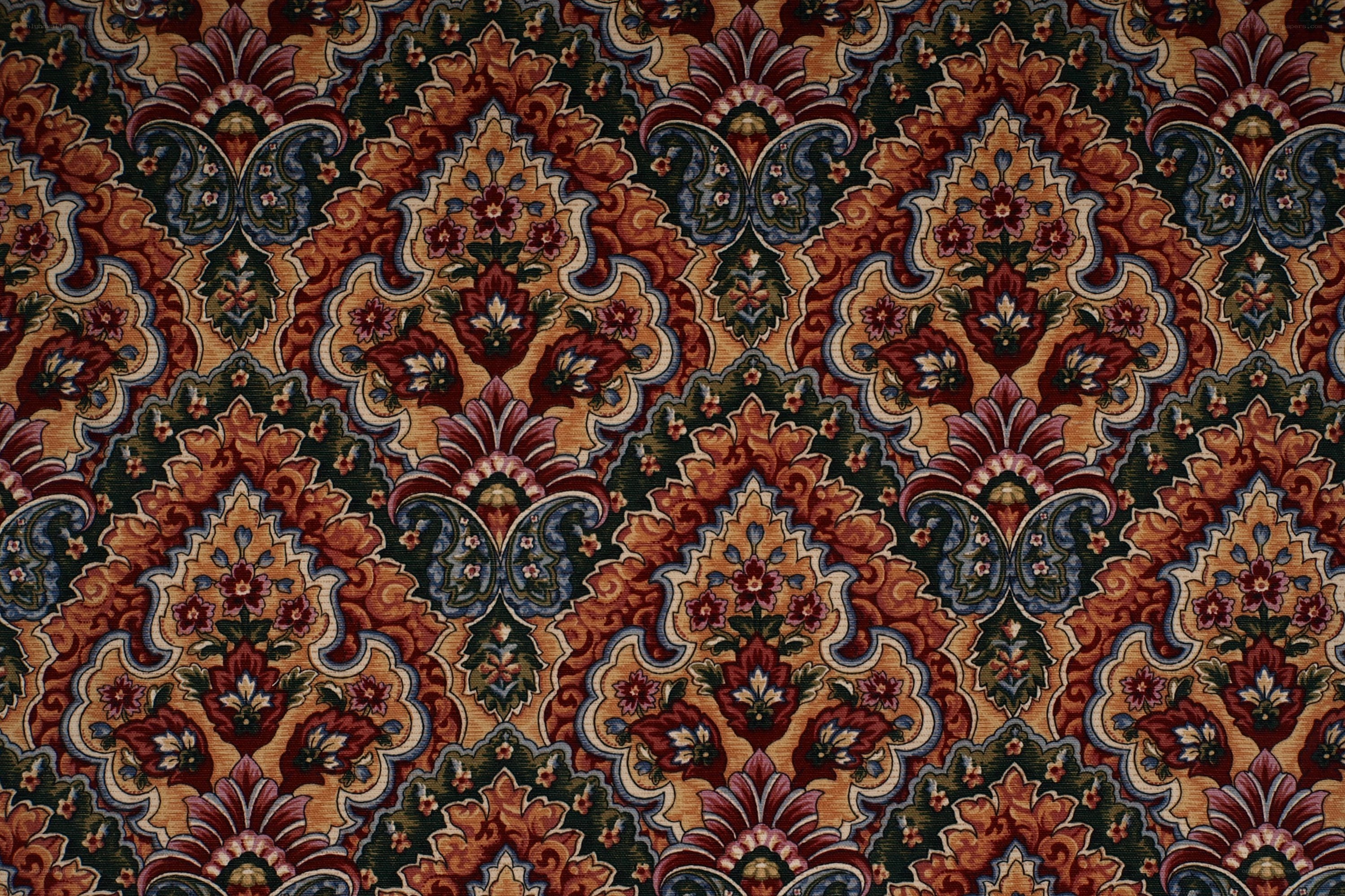 ornate floral damask pattern