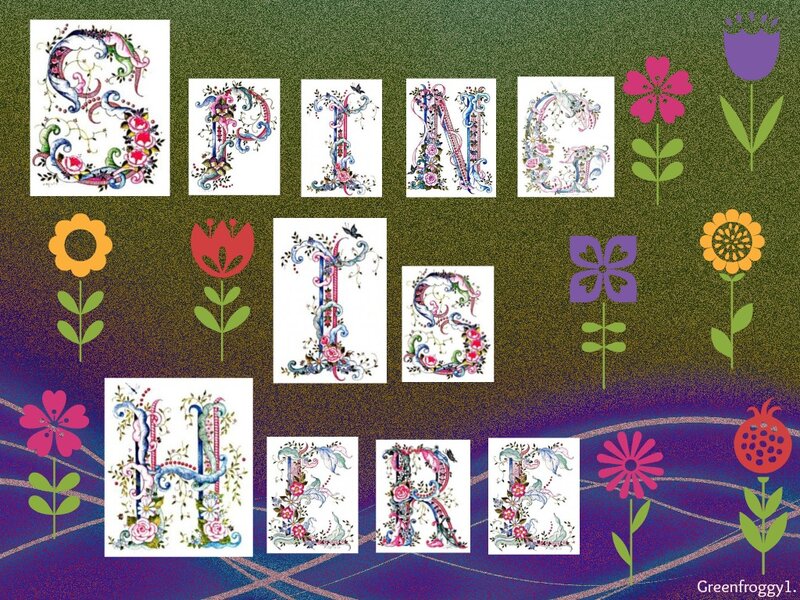 Ornate Floral Letters