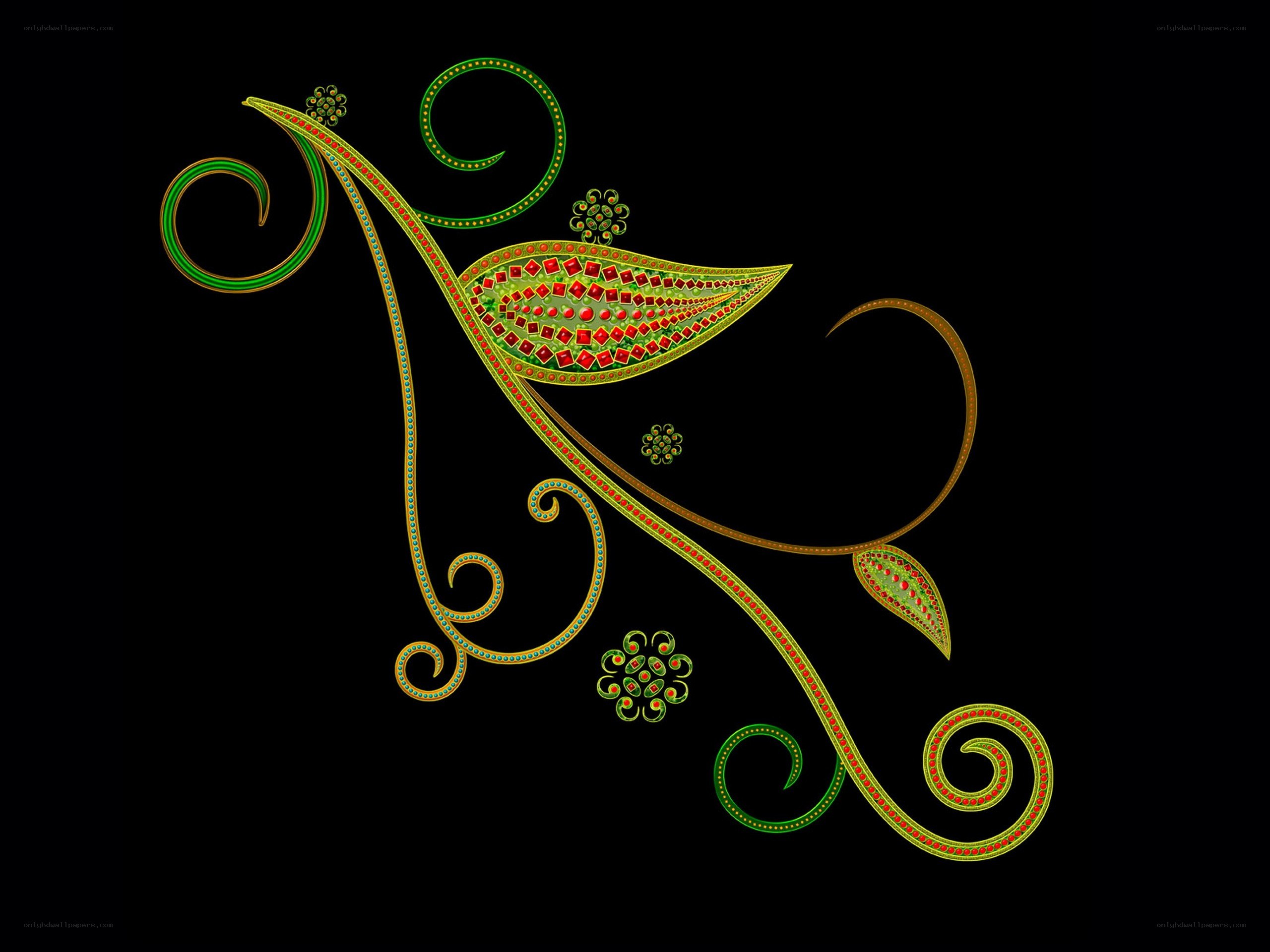 ornate floral paisley design