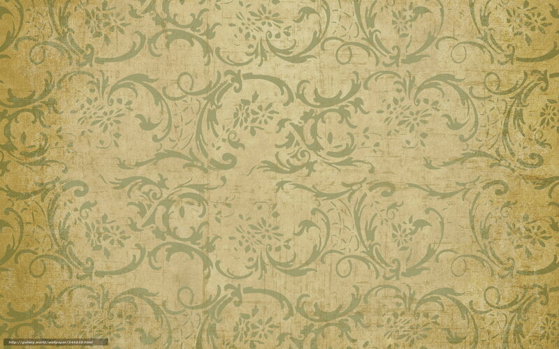 Ornate Floral Pattern — Beige