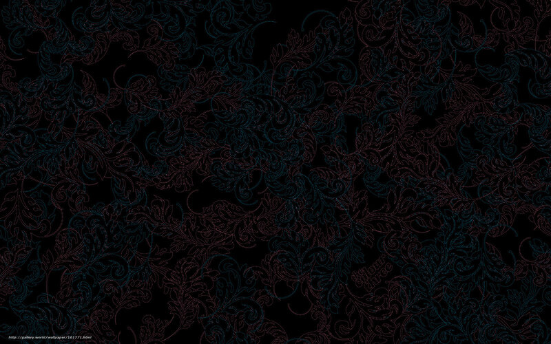 Ornate Floral Pattern — Black