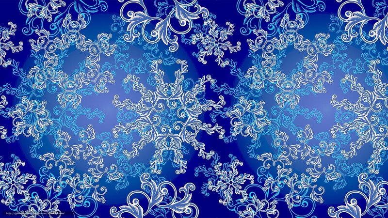 Ornate Floral Pattern — Blue, Decorative