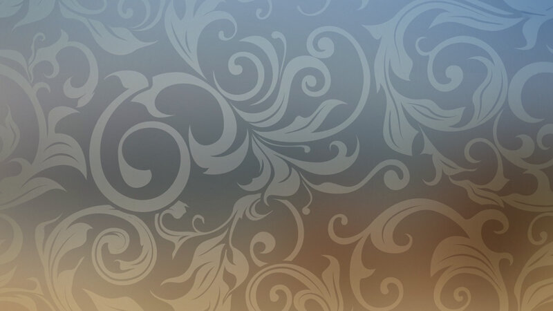 Ornate Floral Pattern — Gray