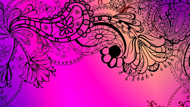 Ornate Floral Pattern — Pink