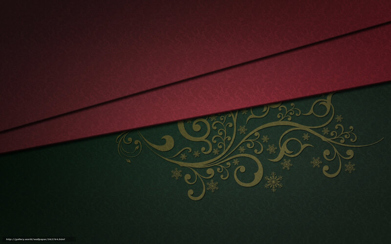 Ornate Floral Pattern — Red, Festive