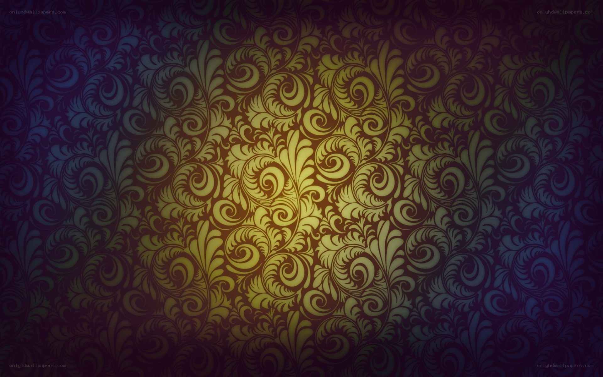 ornate floral pattern wallpaper
