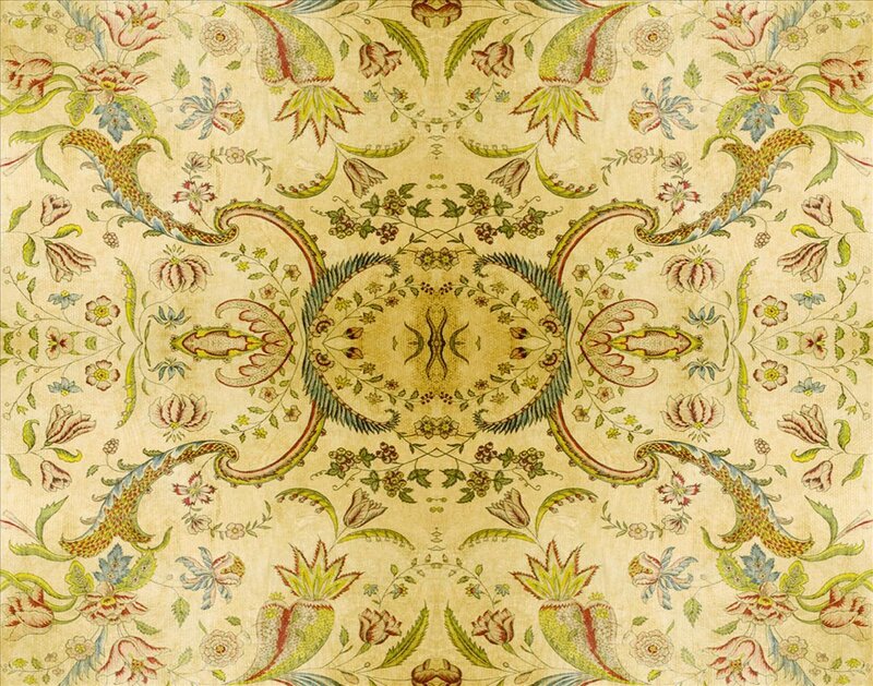 ornate floral textile pattern