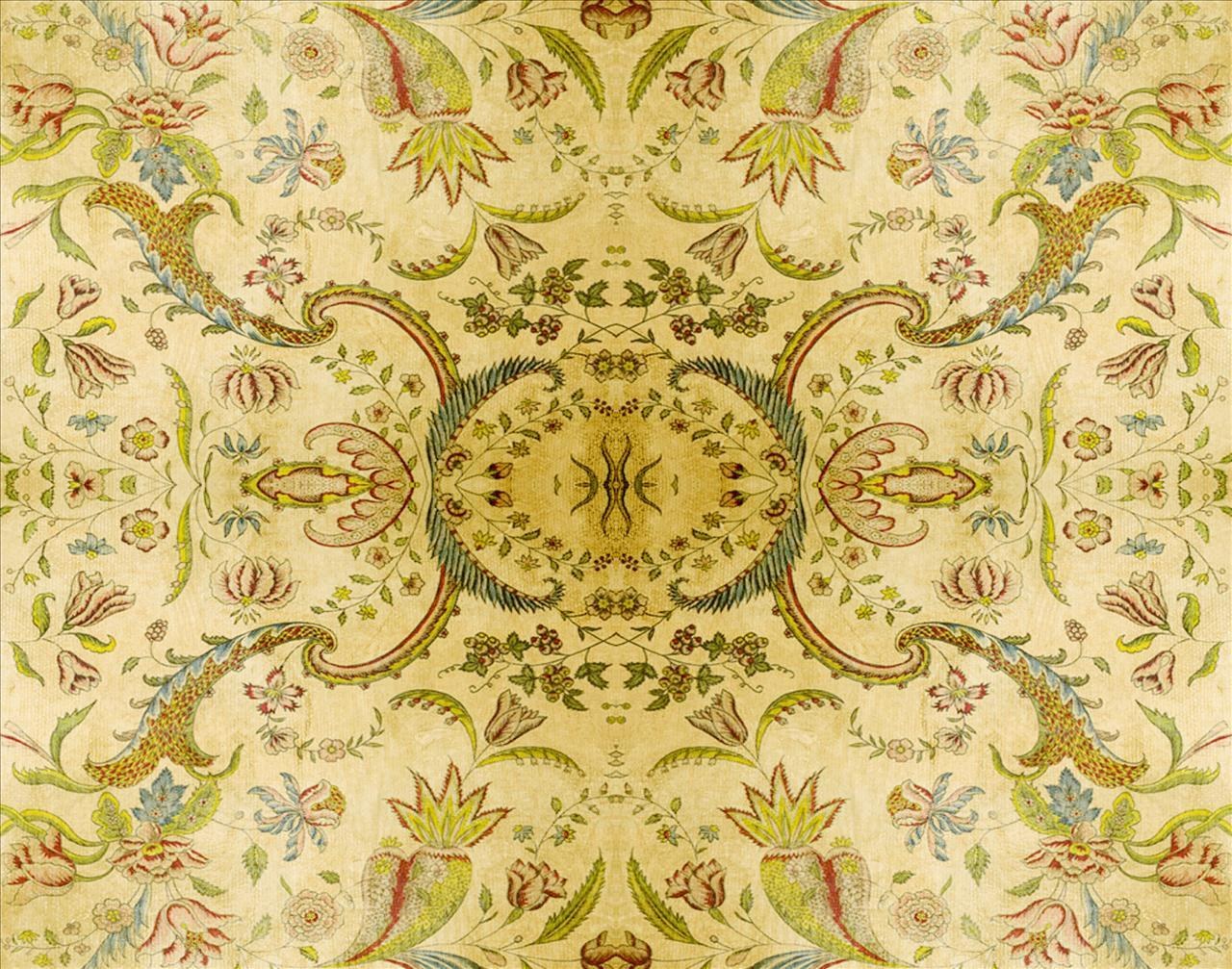 ornate floral textile pattern