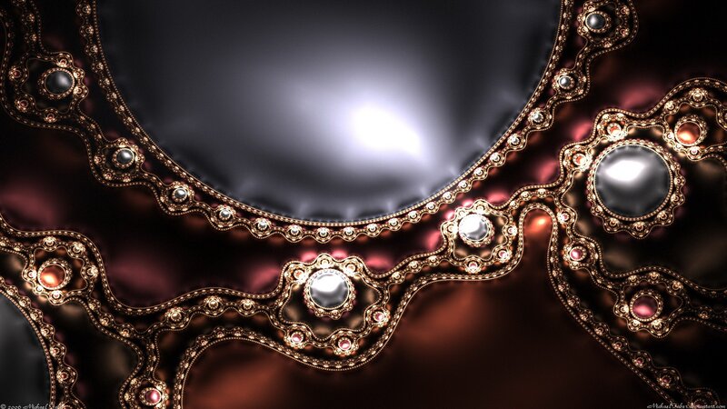Ornate fractal jewelry design