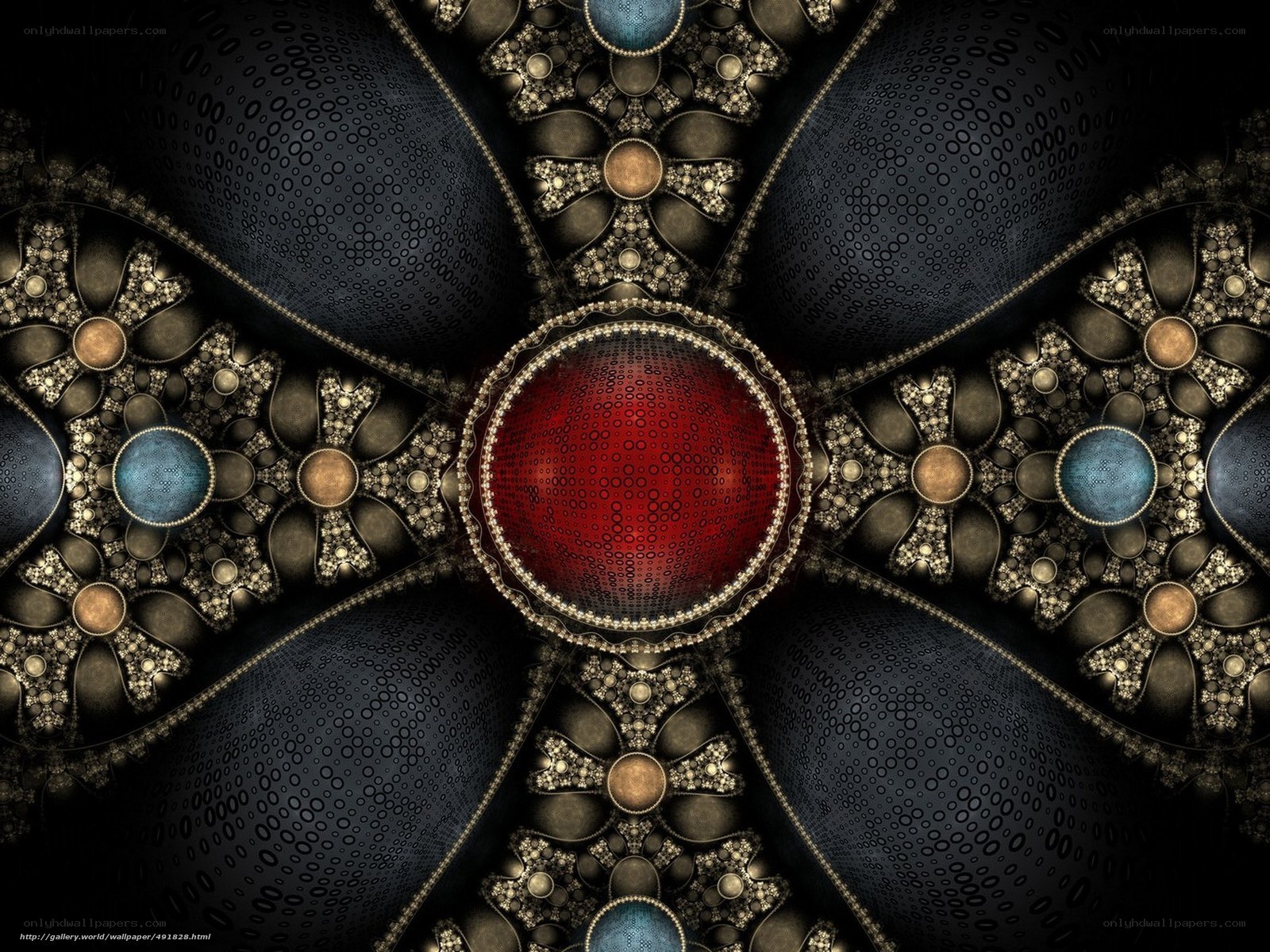 Ornate fractal mandala