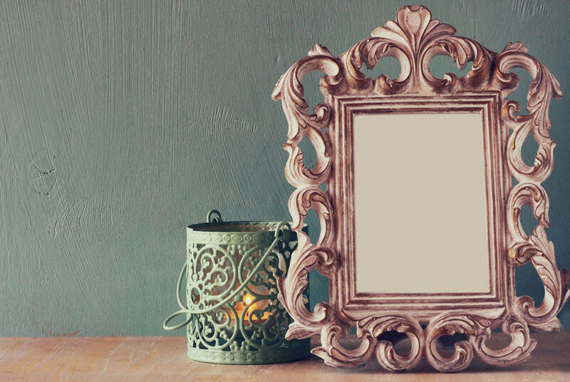 Ornate Frame and Lantern
