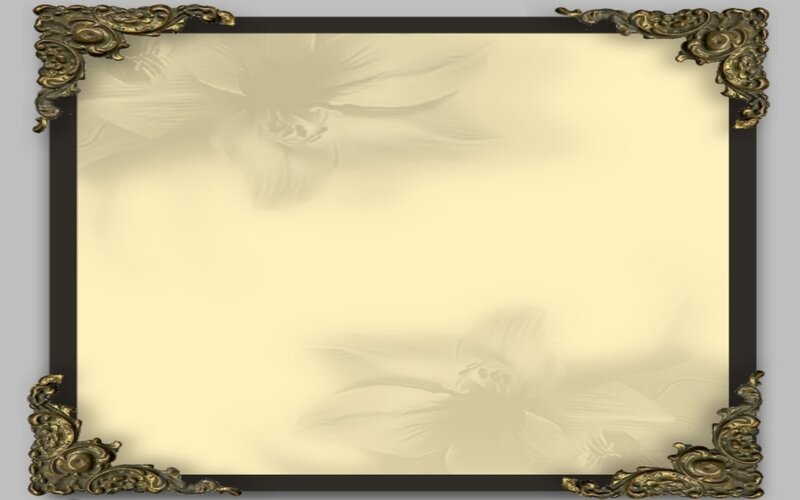 Ornate Frame with Floral Pattern