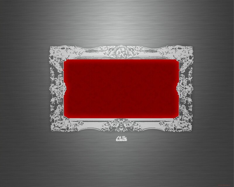 Ornate Frame with Red Center