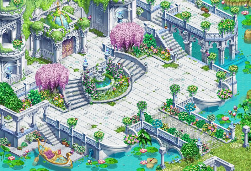 Ornate Garden Courtyard