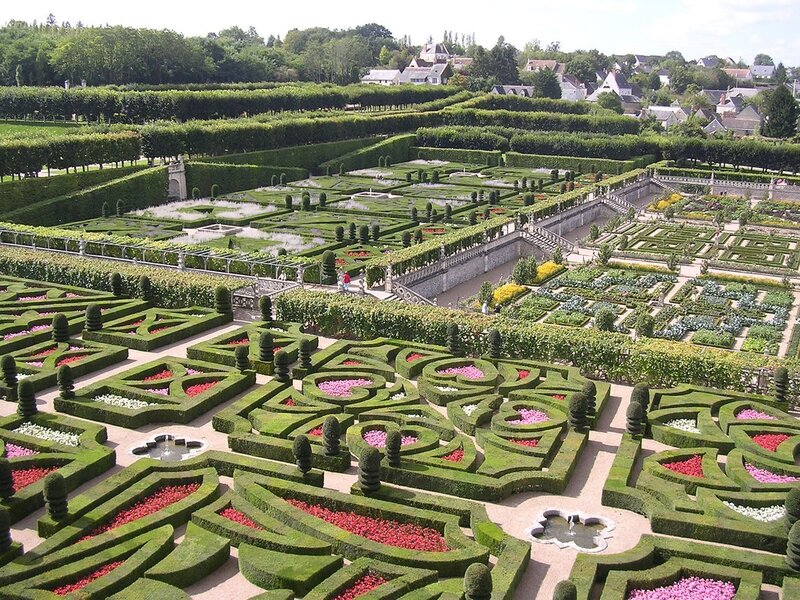 Ornate Garden Maze — Green, Serene, Afternoon, Photograph