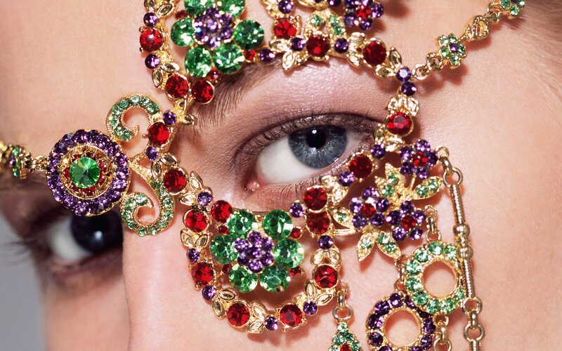 ornate gemstone headpiece