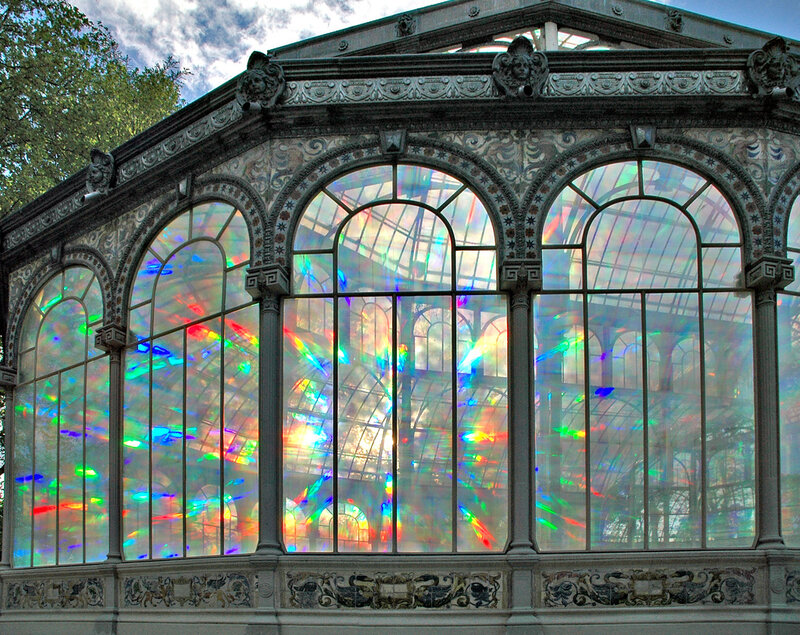 ornate glass conservatory