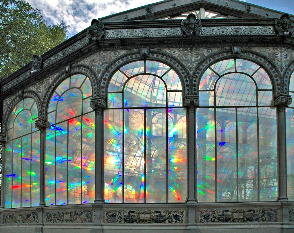 ornate glass conservatory