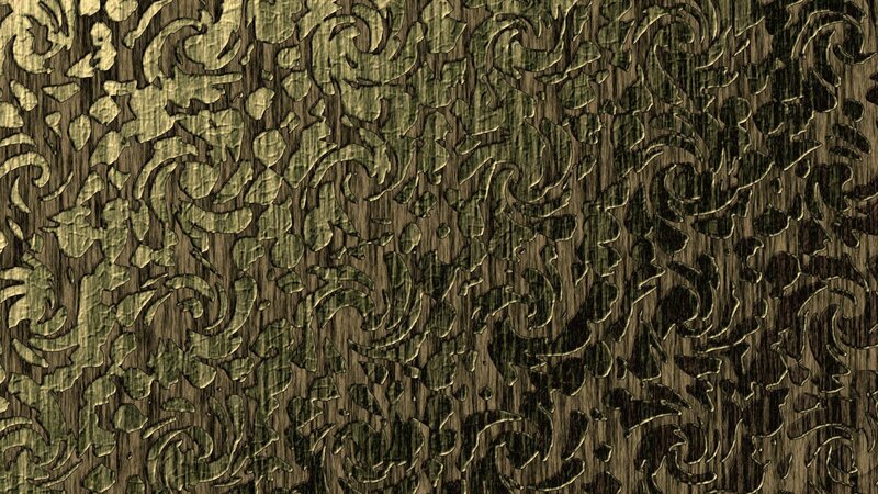 ornate gold pattern on wood