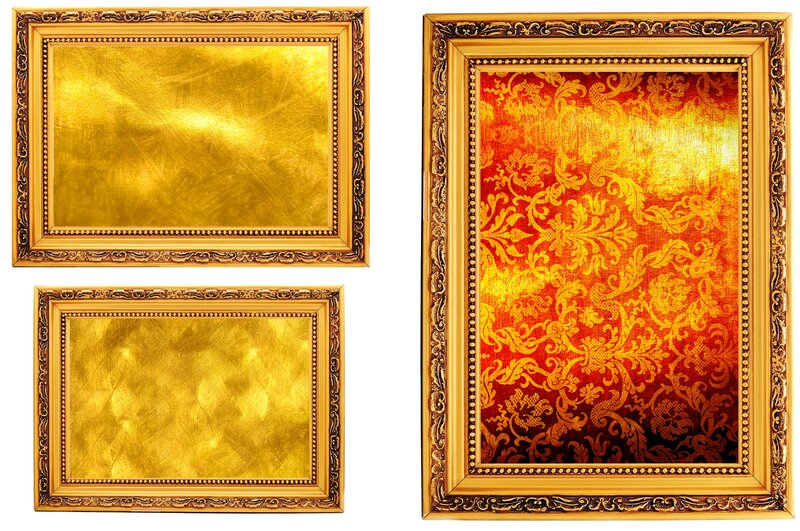ornate gold picture frames