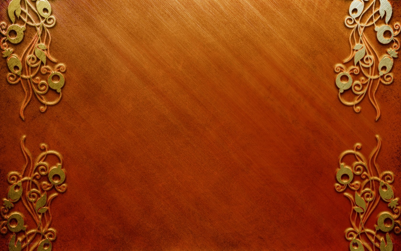 ornate golden border design