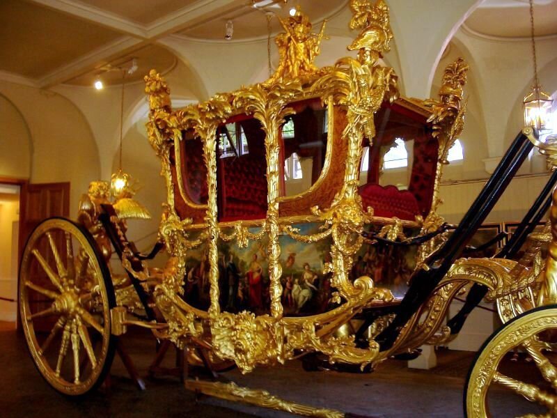 ornate golden carriage