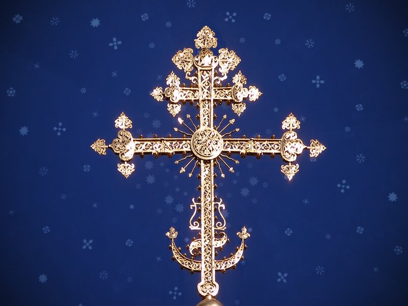 ornate golden cross