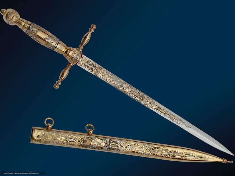 Ornate Golden Dagger — Gold