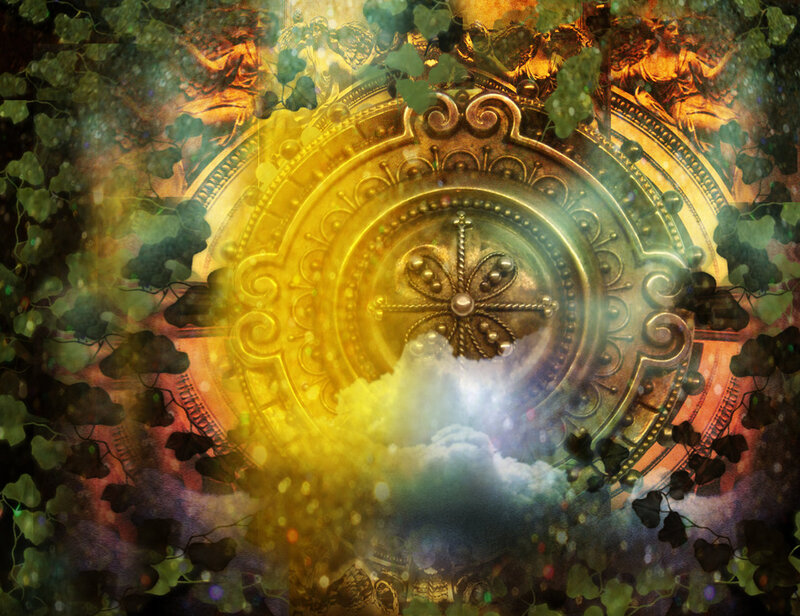Ornate Golden Medallion