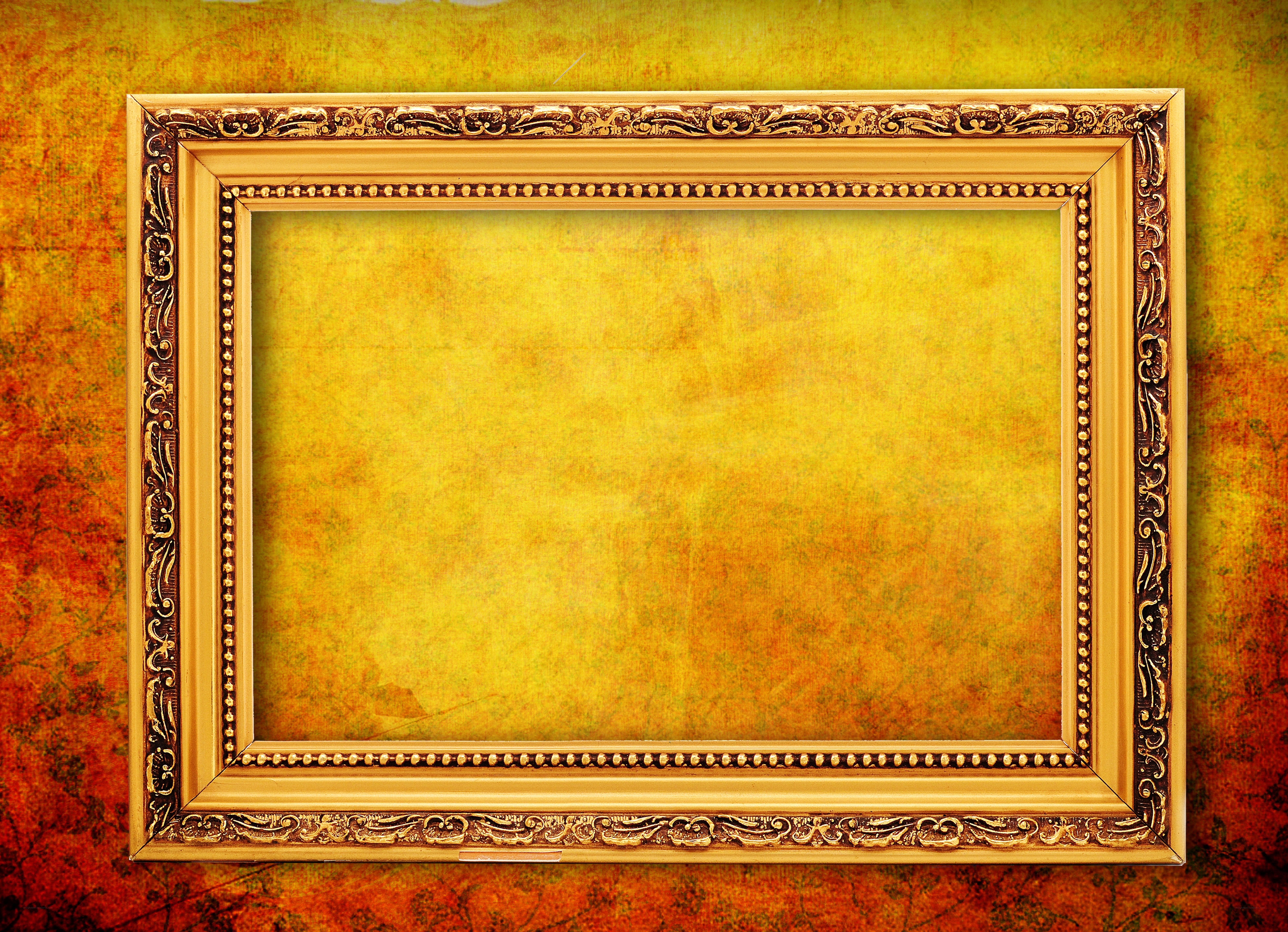 ornate golden picture frame