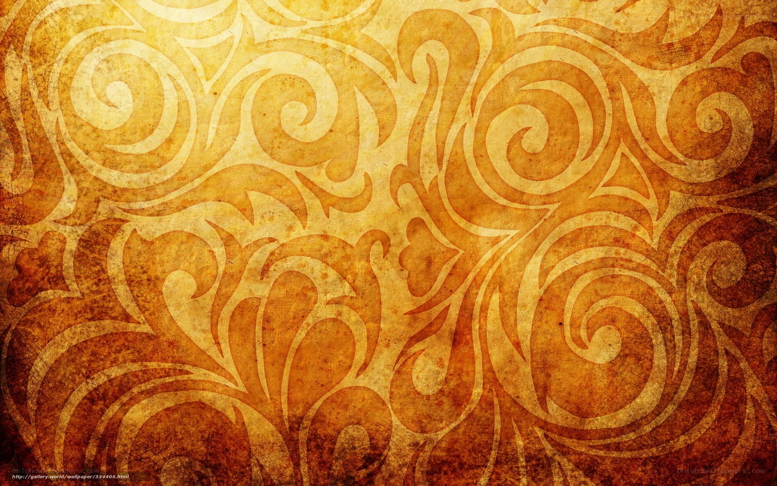 ornate golden swirl pattern