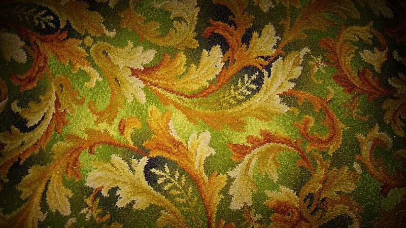 ornate green and gold pattern