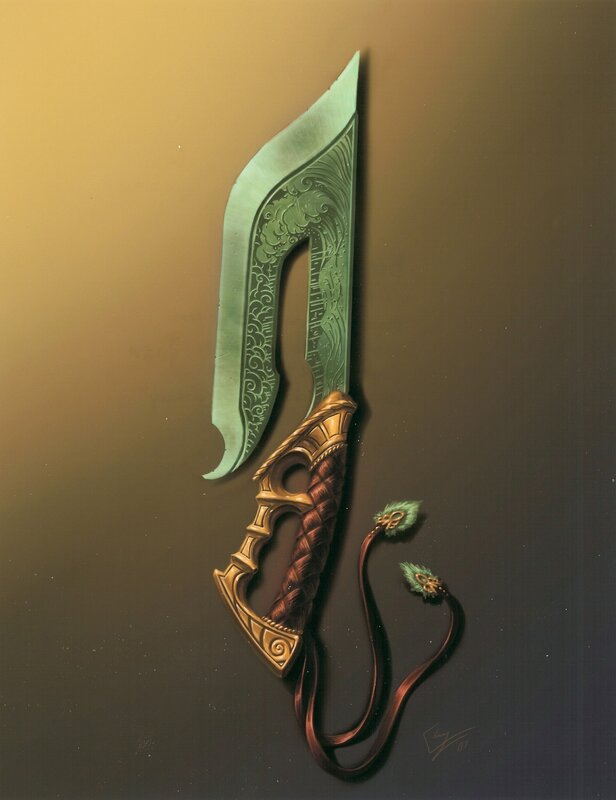 Ornate Green Dagger