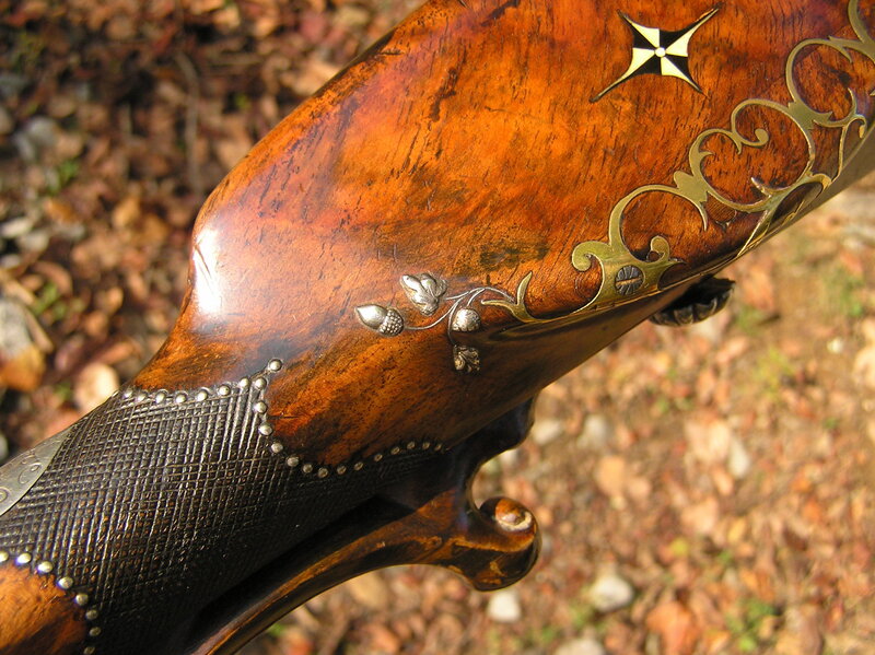 ornate gun stock detail