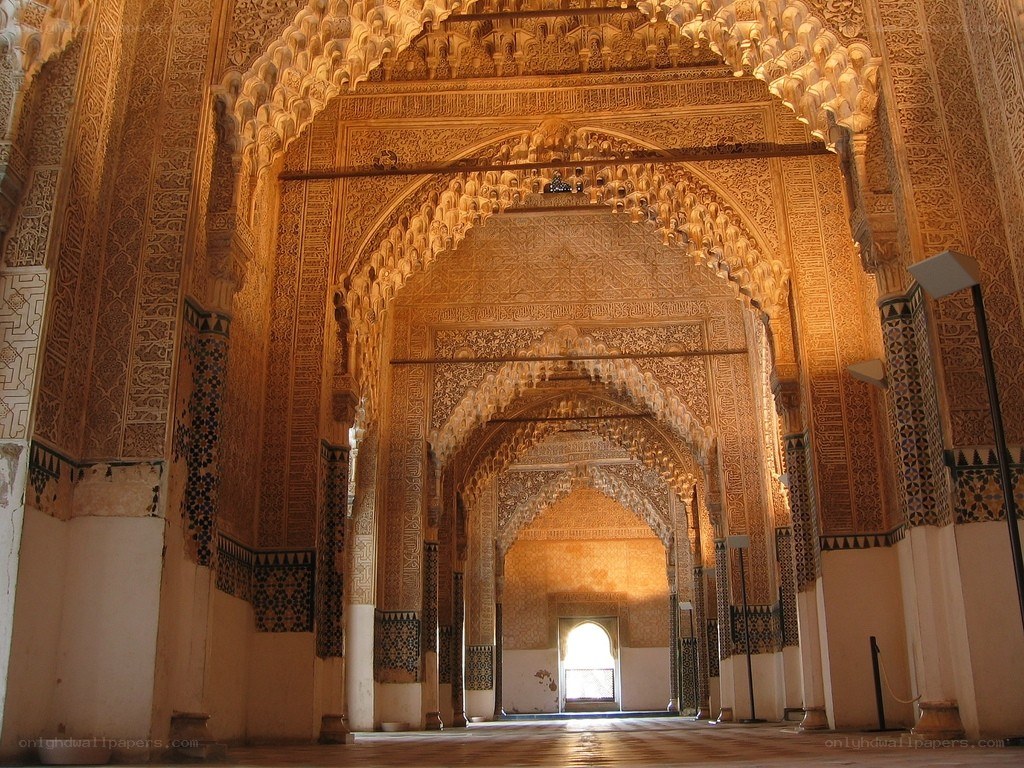 ornate hall with arches