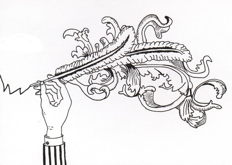ornate hat with feather