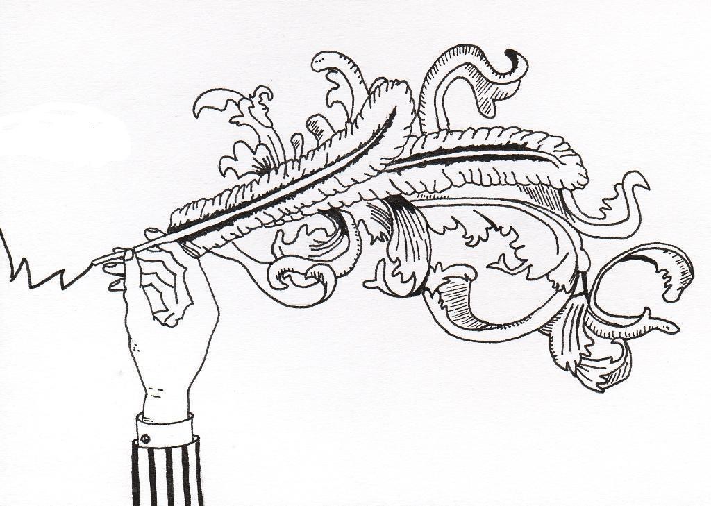 ornate hat with feather