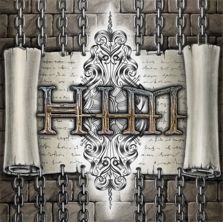 ornate HMM logo on scroll