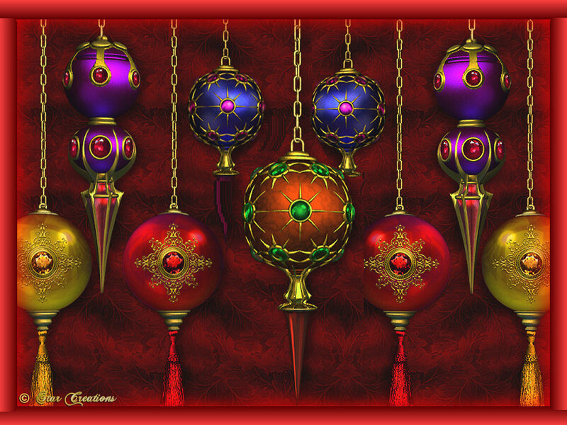 Ornate Holiday Ornaments