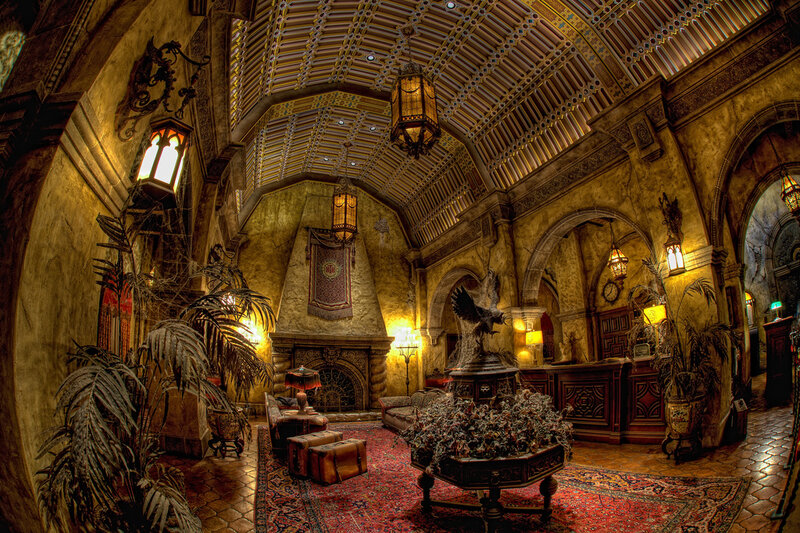 Ornate Hotel Lobby