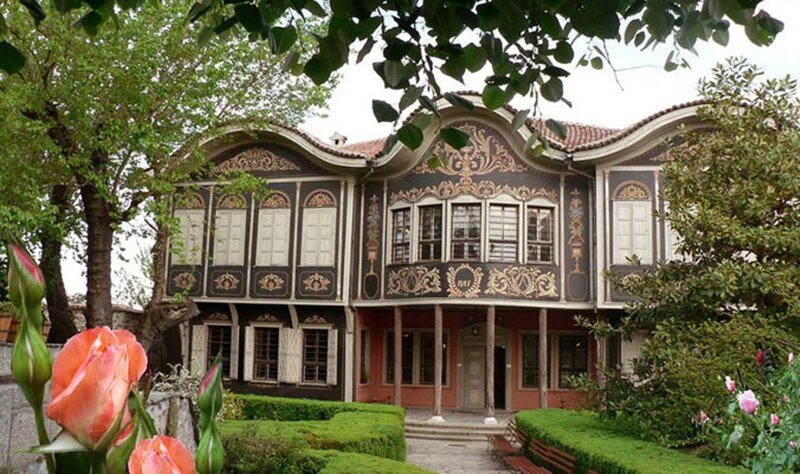 Ornate House with Garden