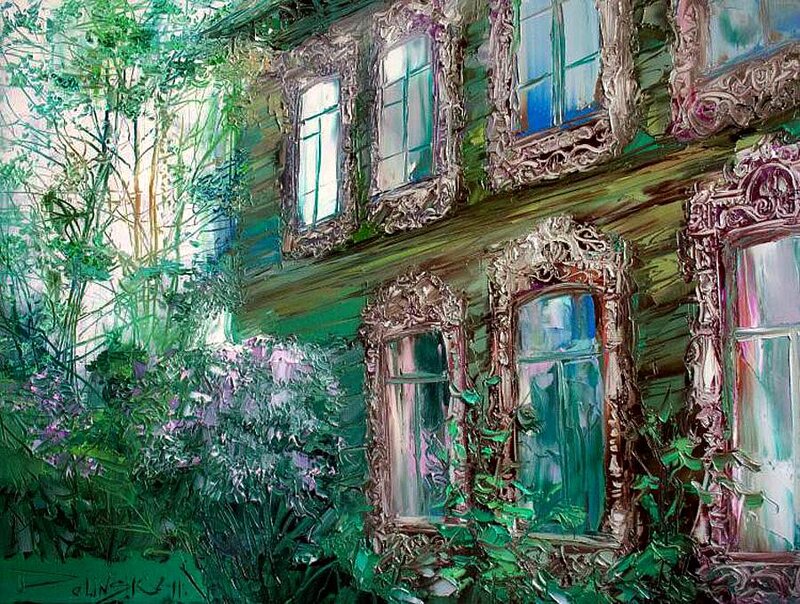 Ornate House with Vines
