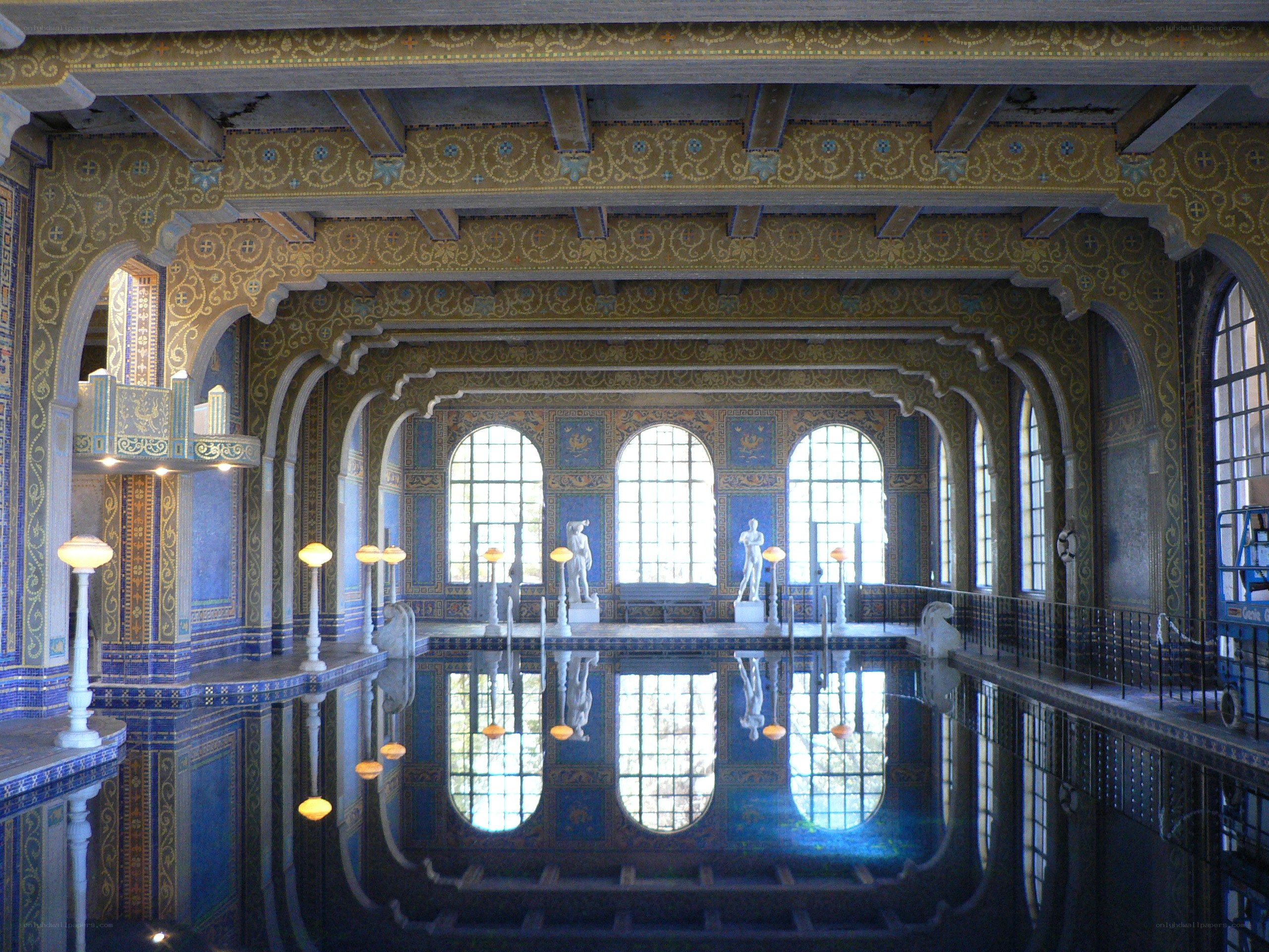 ornate indoor swimming pool