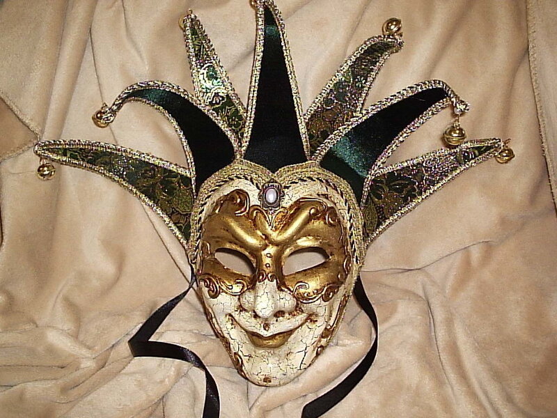 ornate jester mask