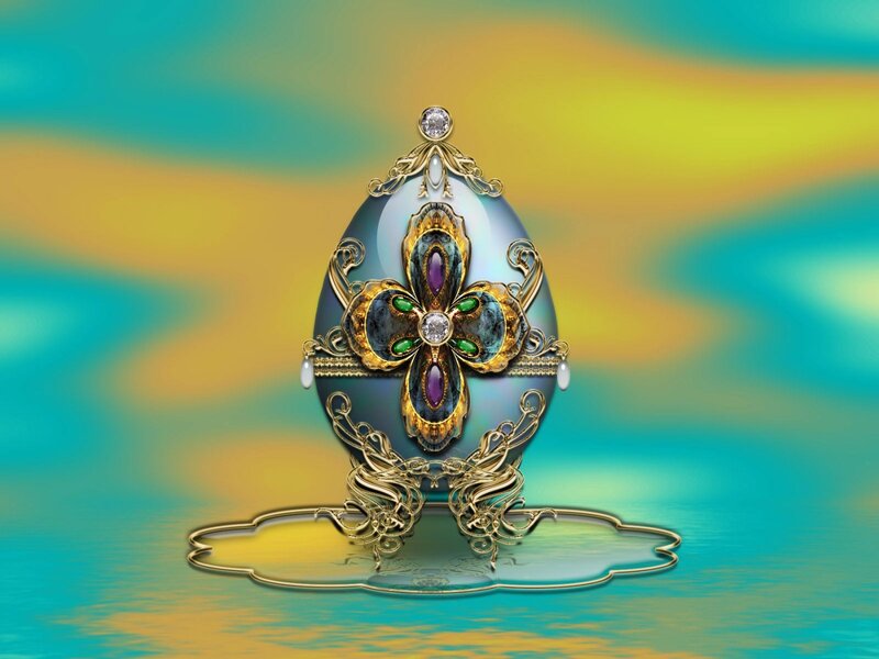 Ornate Jeweled Egg